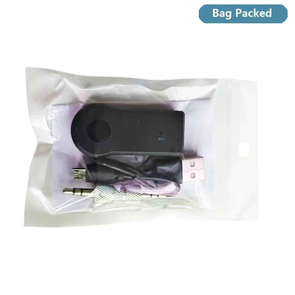 Bluetooth-compatible  Car Adapter 3.5mm AUX Audio Stereo Music Home Wireless Receiver Microphone Receiver