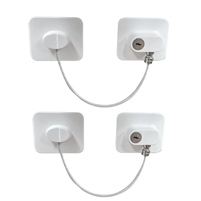 Child Safety Lock Cabinet Refrigerator Door Lock Stainless Steel Cable Protection Children Baby Window Lock Strong Fixation New