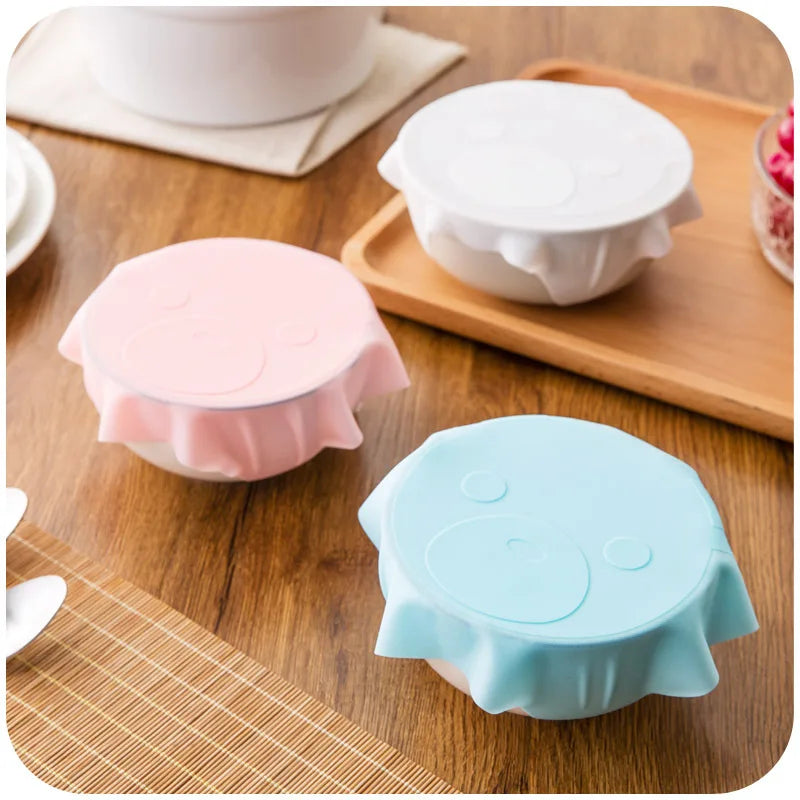 Silicone Stretch Lids, Food Covers, Beverage Lids, Food Container Covers, Containers Cover Are Dishwasher & Freezer Safe Lids