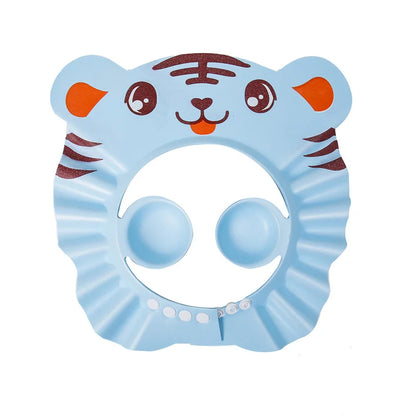 Cute Animal Shower Cap Safety Eye Protection Ear Protection Lightweight Cute Cartoon Baby Bath Protective Cap Shampoo Bath Care