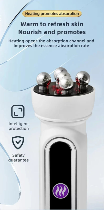 RF Facial Massage Roller EMS Face Lifting Machine Microcurrent Skin Tightening Face V-line Beauty Device Eye Roller Skin Care