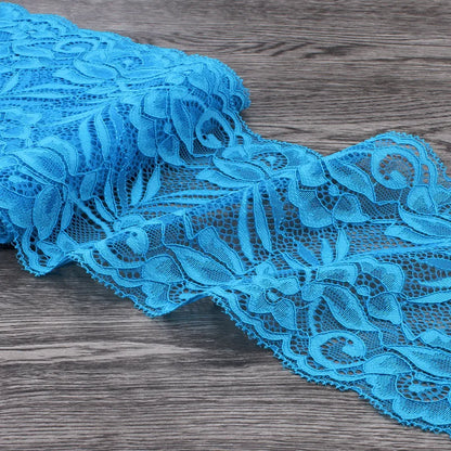 15cm Wide Lace Fabric Elastic Lace Ribbon 1meter DIY Apparel Sewing Handmade Crafts Lace Tape