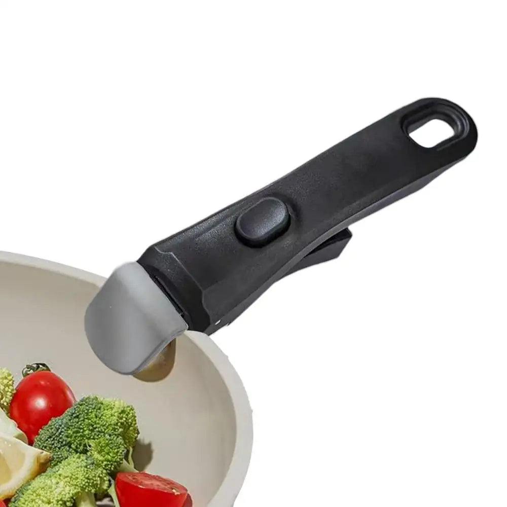 Removable Handle Removable Pan Pot Handle Detachable Replacement Clip Hand Grip Portable Cookware Grip for All Cookware