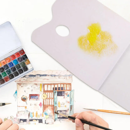 1 Book Paper Paint Color Palettes Painting Pallet Trays Disposable Water Color Pallet Paper Acrylic Oil Painting Art Supplies