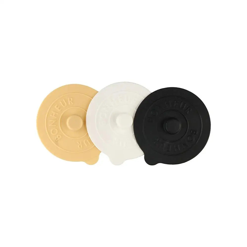 Mugs Lid With Convex Handle Silicone Glass Cup Cover Round Heat-Resistant Cup Lid Dustproof Universal Mug Sealed Cap Pantry