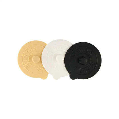 Mugs Lid With Convex Handle Silicone Glass Cup Cover Round Heat-Resistant Cup Lid Dustproof Universal Mug Sealed Cap Pantry