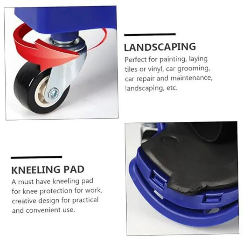 Multifunctional Pulley Knee Pads, Car Kneeling Pads, Universal Wheel Kneeling Pads, Work Knee Pads Knee Protection Device