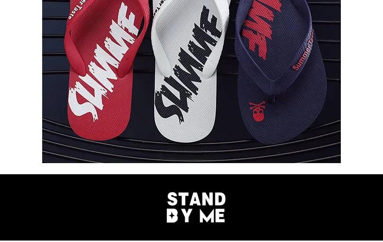 Flip-flops Men's Summer New Soft Sole Non-slip Flip-flops Youth Leisure Beach Sandals Sandalias De Fiesta Elegantes