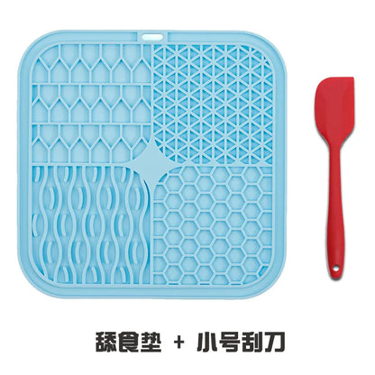 Pet Licking Tray Cats and Dogs Slow Food Licking Tray Anti-choking Food Grade Silicone Sucker Pet Suppliespet Suppl Item Type