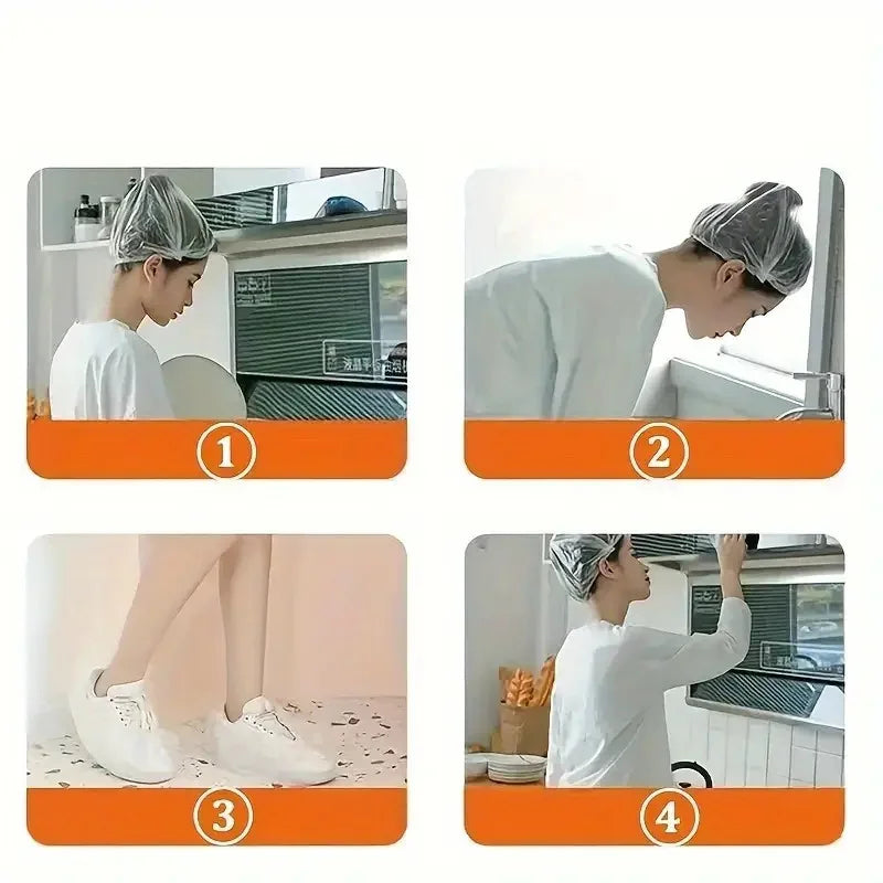 Transparent 100-Pack Reusable Elastic Food Storage Covers Stretchable Plastic Bowl Plate Seal Wrap Unscented Perfect Alternative