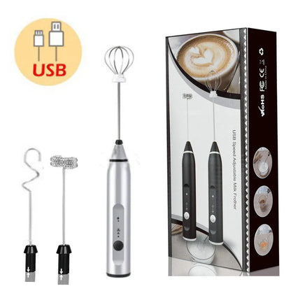 Portable Electric Milk Frothers Type C Handheld Blender Mini Coffee Maker Whisk Mixer Cappuccino Cream Egg Beater Food Blender