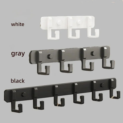 Hooks Over The Door 6 Hooks Clothes Coat Hat Towal Hanger Bathroom Organizer Rack By Hanger Holder Home Kitchen Accessories