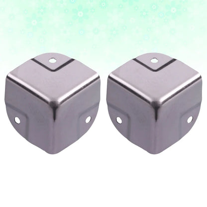 4 Pcs Stainless Steel Corner Protectors Decorative Edge Guards For Furniture Box Wrap Table Guard Hardware Brackets