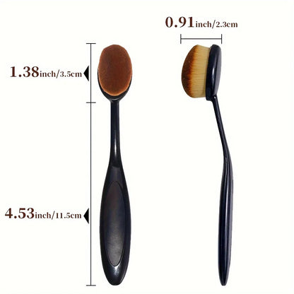 Pet Ear Cleaning Brush with Soft Plastic Bristles – Gentle Paw Cleaner for Dogs and Cats, Comfortable Oval Shaped Handle