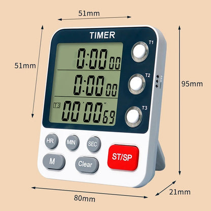 Electronics Digital Cook Timer with Large Screen Countdown Learn Reminder Alarms Clock Timing for Kitchen Cooking Timer