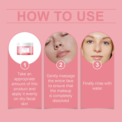 Makeup Remover Balm for Face Cleanser Purifying Pores Shrinking Dry Non-tight Refreshing Moisturizing Skin Eye and Lip Cleanser