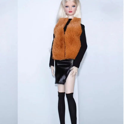 Elegant Doll Party Clothes 10 Styles Fashion Plush Coat Casual Wears Dolls DIY Accessories 11.5