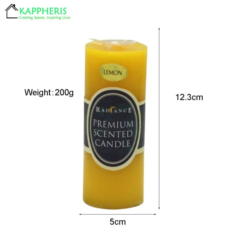 Flameless Pillar Candles Black Red Yellow Scented Candles Large Soy Wax Prayer Church Candles Aromatherapy