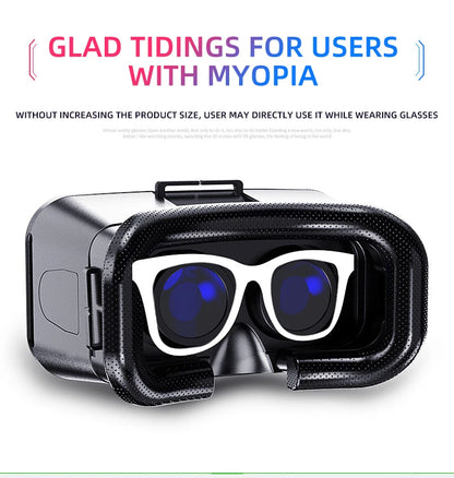 VR Glasses 3D Virtual Reality Headset Helmet For Phone Lenses Goggles Devices Viar Smart Smartphones Cell Game Viewer Mobile Set
