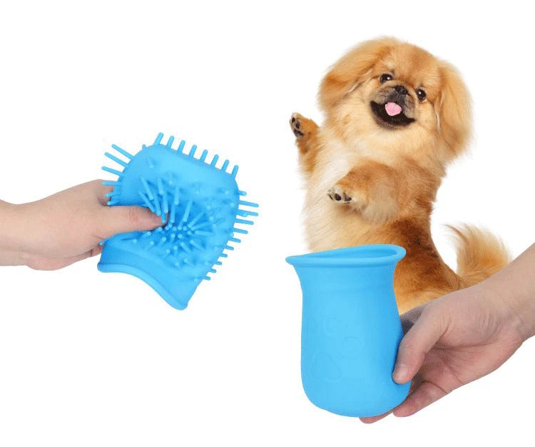 Tbelix Dog Paw Cleaner Cup Soft Silicone Foot Clean Brush Portable Pet Dogs Dirty Foot Wash Foot Cleaning Bucket Foot Wash Tools