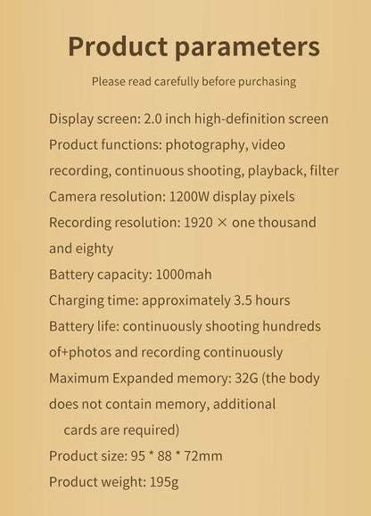 Kids Instant Camera Print Camera For Children Camera 1080P HD Digital Camera Photo Paper Child Toy Camera For Christmas Gift