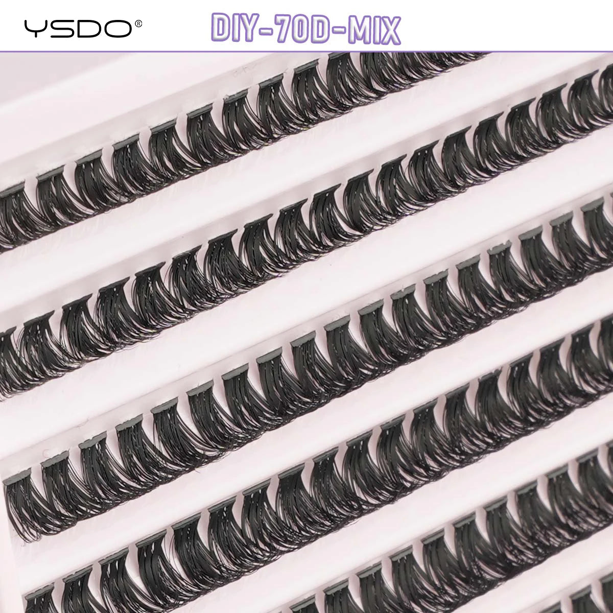 DIY Lash Extension Kit Lash Individual Lashes Clusters8-16mm With Waterproof Lash Bond And Seal Eyelash Tweezers Lash Kit