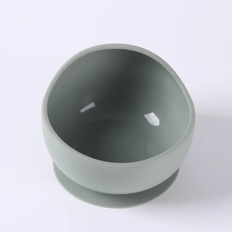 Children Silicone Suction Cup Bowl Feeding Tableware Infant Non-slip Training Learning to Eat Bowl Baby Complementary Bowl