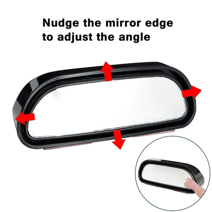 Auto Mirror Adjustable Wide Angle Side Rear Mirror Blind Spot Convex Mirrors For Car Reverse Parking Auxiliary Rear View Mirror