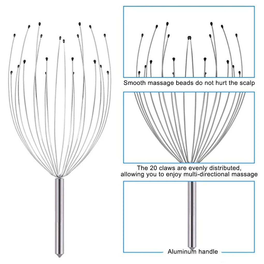 Head Massager Massage Claw Scalp Spa Fine Workmanship Long-lasting Massaging Tool Convenience Simple Operation