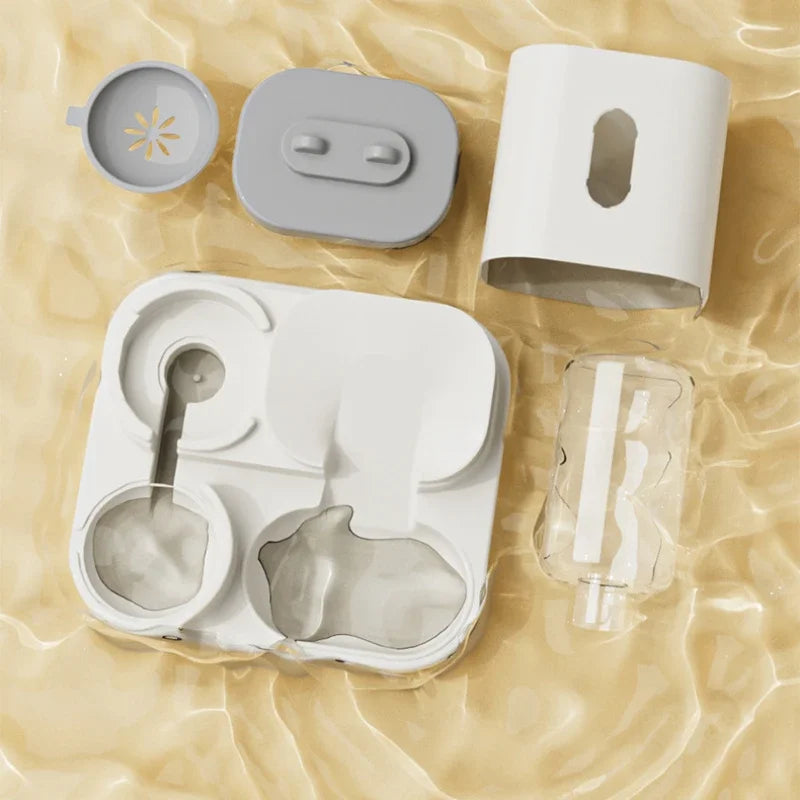 Automatic Cat Dog Feeder with Water Fountain Large Capacity Elevated Bowl Anti-Tip Design for Pets Drinker Accessories