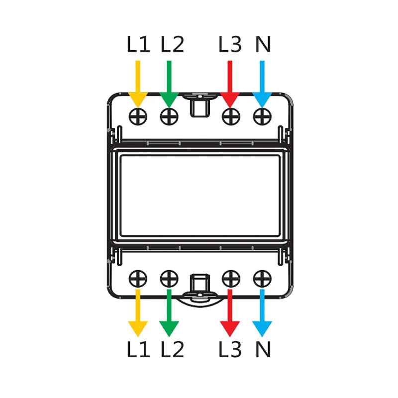 Smart Life Energy Monitoring 100A Tuya WiFi 3-Phase Meter with Bi-Directional Auto-Reclosing Relay