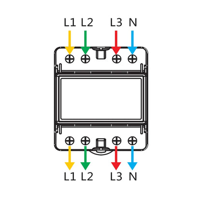 Smart Life Energy Monitoring 100A Tuya WiFi 3-Phase Meter with Bi-Directional Auto-Reclosing Relay