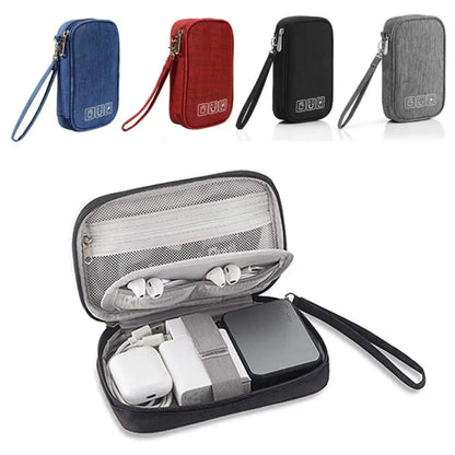 Travel Cable Organizer Pouch Electronic Accessories Carry Case Portable Waterproof Storage Bag For Cord, Charger, Phone Earphone