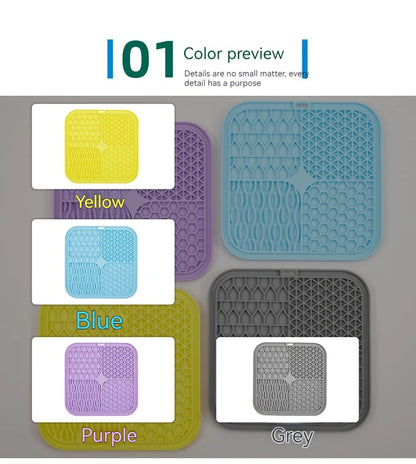 Pet Licking Tray Cats and Dogs Slow Food Licking Tray Anti-choking Food Grade Silicone Sucker Pet Suppliespet Suppl Item Type