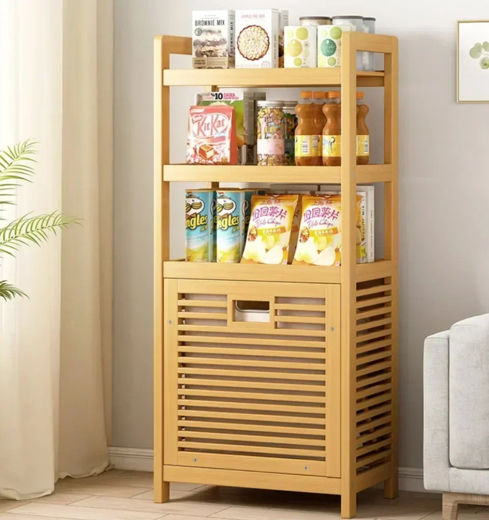 Dirty Clothes Basket Wood Vine Weaving Laundry Hamper Multi-function Bathroom Rack Large Capacity Laundry Baskets Storage Rack
