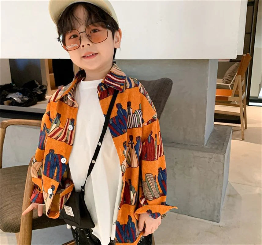 Boys Baby's Kids Blouse Coat Jacket Outwear Cotton 2024 Sweet Spring Autumn Shirts Outwear High Quality Children's Clothing