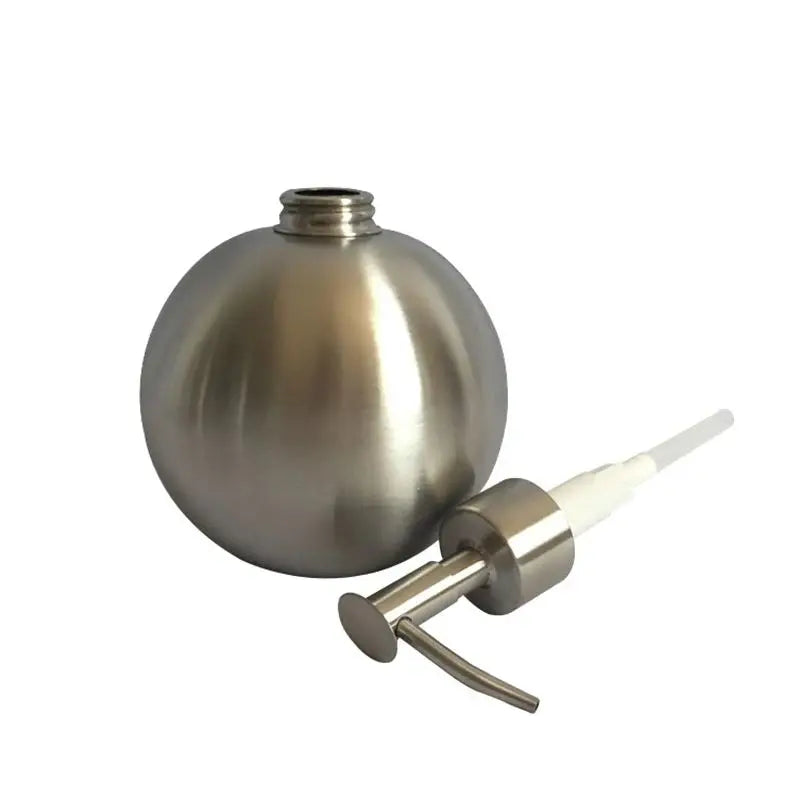 Stainless Steel Round Empty Lotion Soap Dispenser Bottle, 500ml Soap Dispenser Great for Essential Oils, Lotions, Liquid Soaps