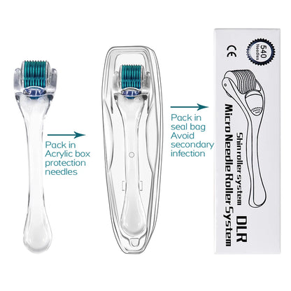 Professional Beauty Derma Roller Micro Face Roll Hair Growth For Skin Facial Hair Beard Scalp Micro Needle Face Roller Skin Care