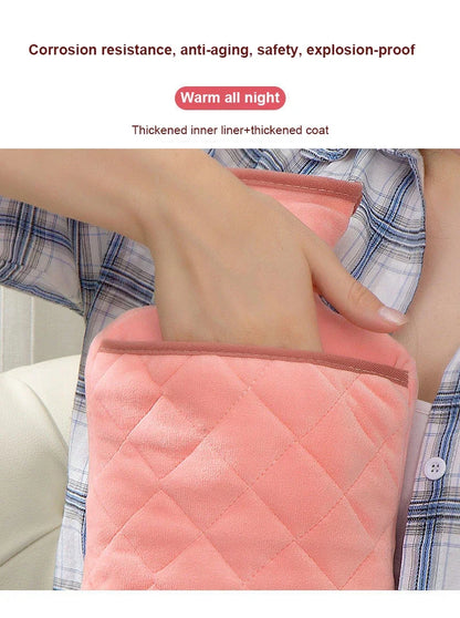 1PC Hot Water Bottle 1000ml Water Filled Winter Hot Water Bag Hand and Foot Thermos Hot Water Bottle Hot Water Accessories