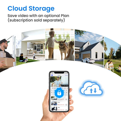 Video Doorbell Camera 2-Way Audio Doorbell with Camera PIR Motion Detection for Home Office