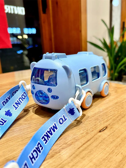 Water Bottle with Straw for Kids, Cartoon Leakproof Water Bottles, Outdoor Portable Drink Bottle, Lovely Cup Bottle for Children