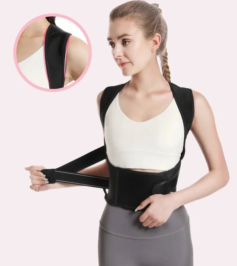 Gym Lumbar Belt Posture Corrector Women Men Adjustable Shoulder Posture Brace Back Straightener Body Shape Support Correction