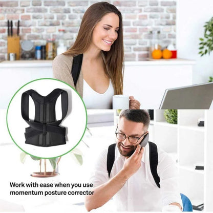 Adjustable Back Posture Corrector With Breathable Shoulder And Waist Support Straps For Boys And Girls To Relieve Back Pain
