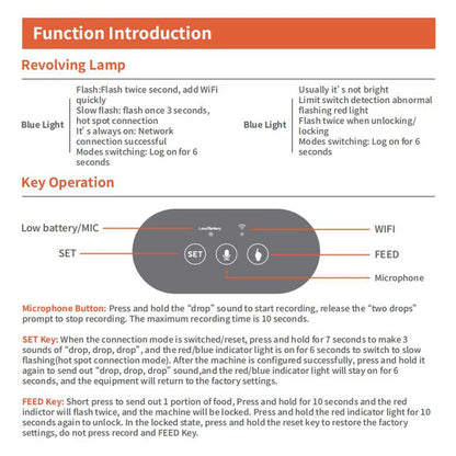 Tuya Smart APP Pet Feeder Cat Dog Food Dispenser Suitable For Small And Medium-Sized Cats And Dogs Mobile Phone Remote Feeding