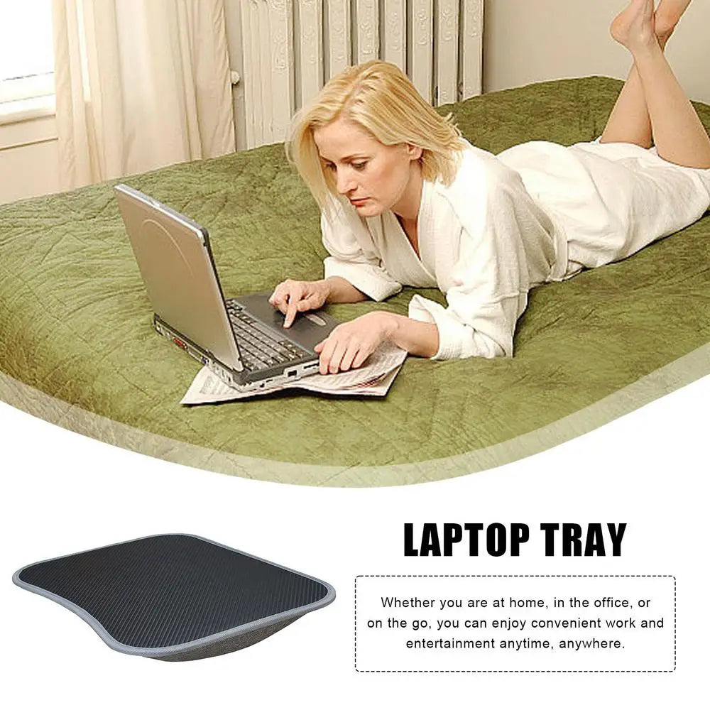 Lap Desk For Laptop with Cushion Computer Lapdesk with Soft Pillow Cushion Laptops Portable Pad Computer Lapdesk Large Holding