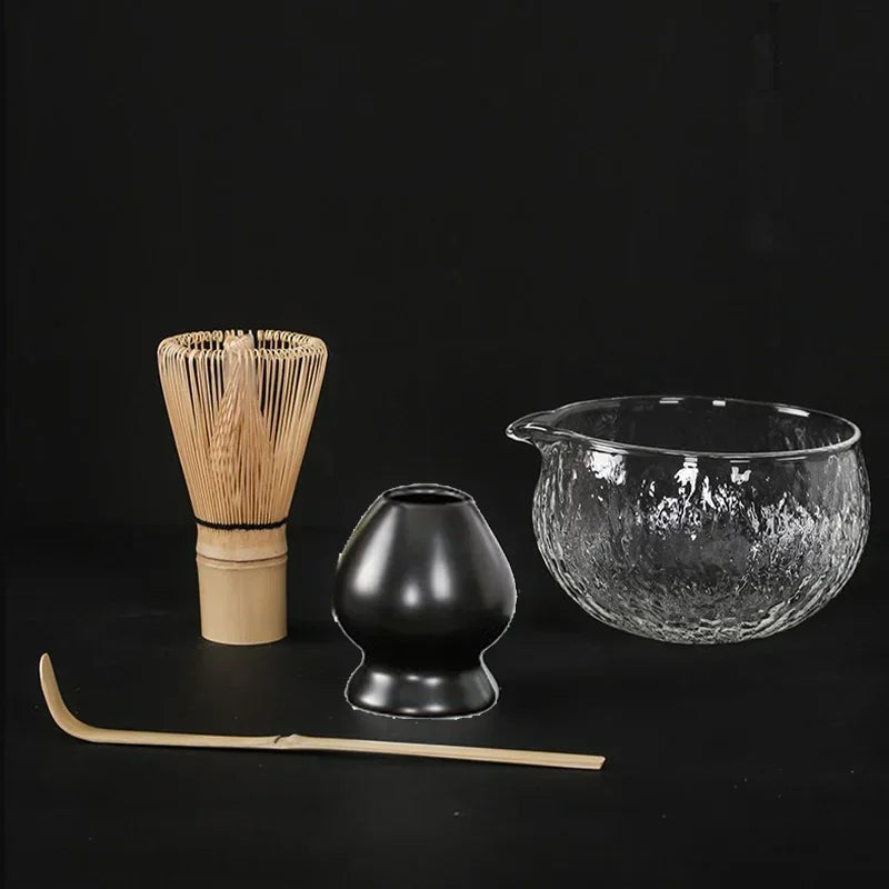 Handmade Matcha Whisk Set Accs Matcha Whisk Holder Matcha Bowl for Kitchen