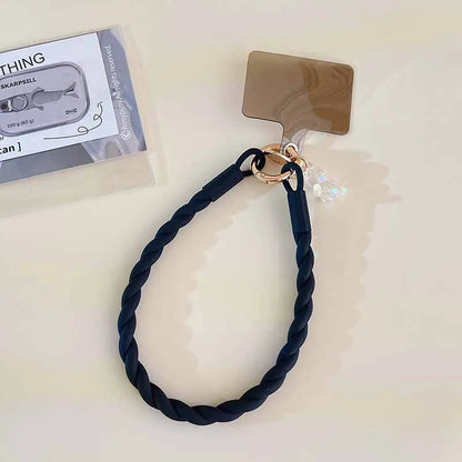 Luminous Bear Silicone Mobile Phone Lanyard Round Soft Ring Mobile Phone Chain Silicone Wrist Anti-loss Mobile Phone Lanyard