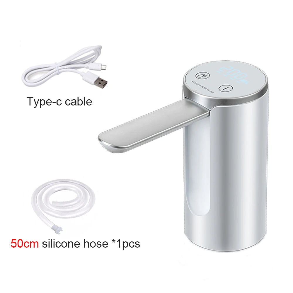 Electric Water Gallon Bottle Pump Foldable Automatic Water Dispenser 19 Liters Bottle Rechargeable Desktop Drinking Water Pump