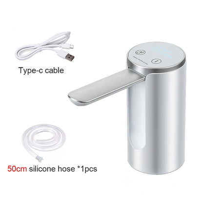 Electric Water Gallon Bottle Pump Foldable Automatic Water Dispenser 19 Liters Bottle Rechargeable Desktop Drinking Water Pump