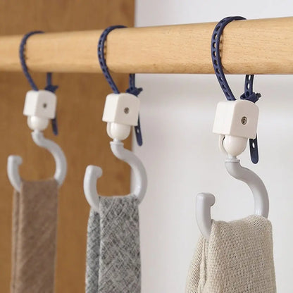 10Pcs Creative Dopamine Baby Stroller Hook Non-Marking Hanging Universal S Hooks Foldable Rotating Clothesline Hooks Closet